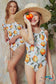 Marina West Swim Salty Air Puff Sleeve One-Piece In Citrus Orange Swimwear