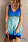 Scoop Neck Buttoned Sleeveless Magic Dress Cobalt Blue / S Dresses