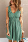 Sleeveless Button Down Mini Dress Green / S Dresses