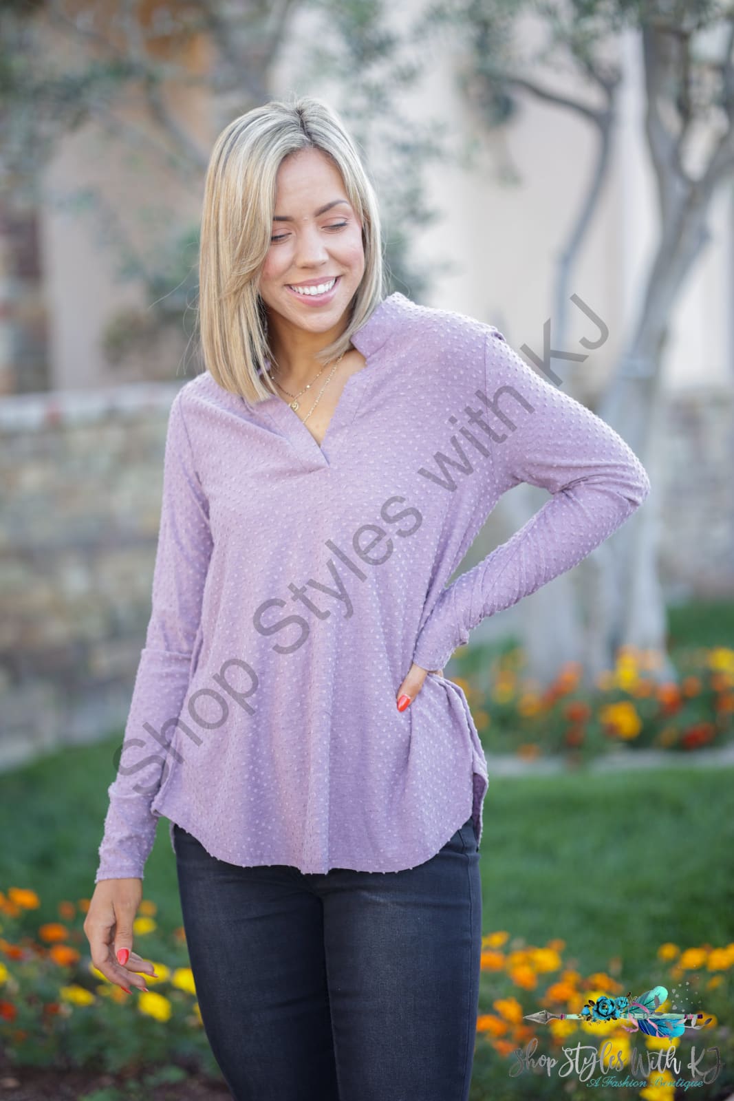 Smokey Lavender Thumbhole Gabby Lastcall