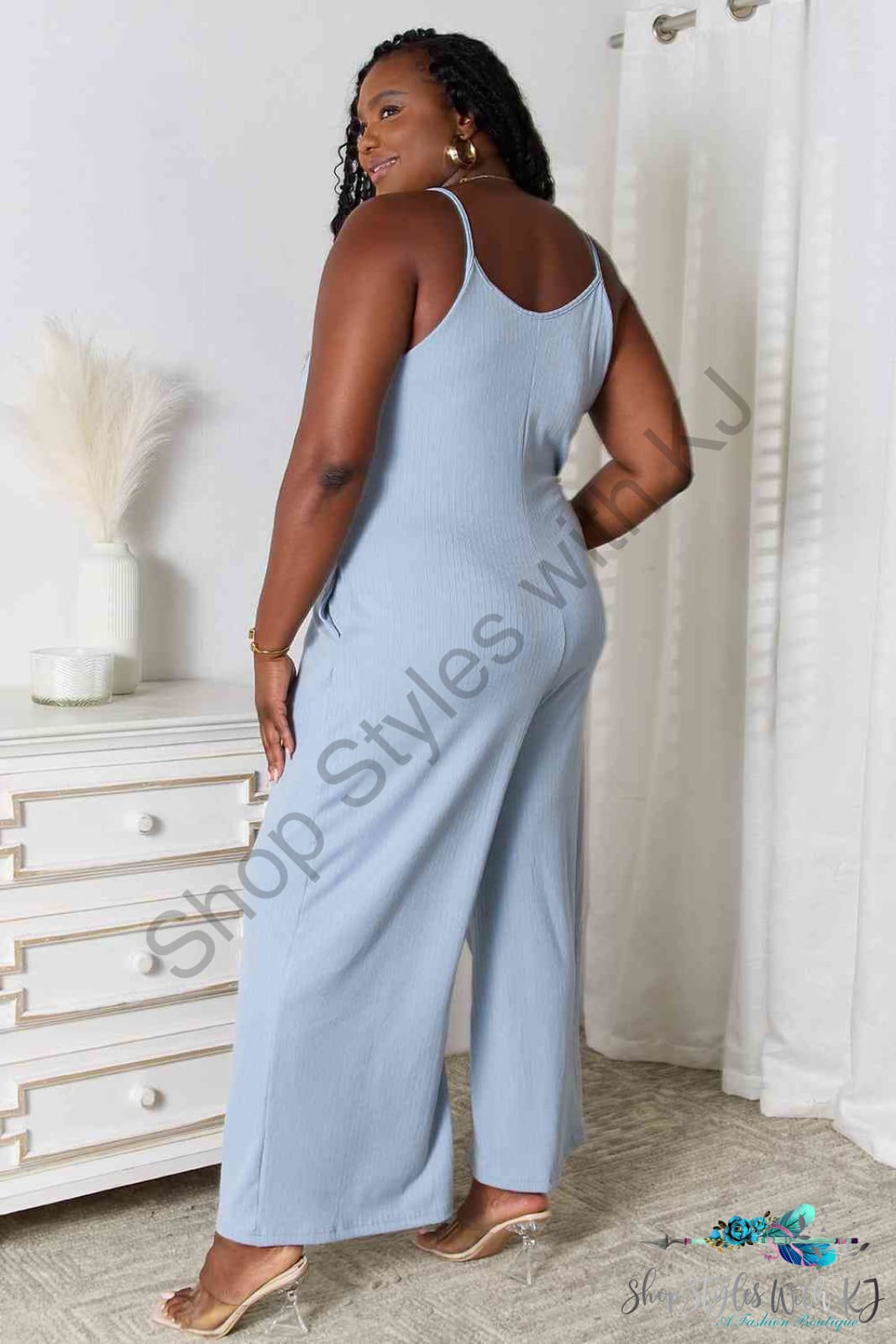 Spaghetti Strap V-Neck Jumpsuit Jumpsuits & Rompers