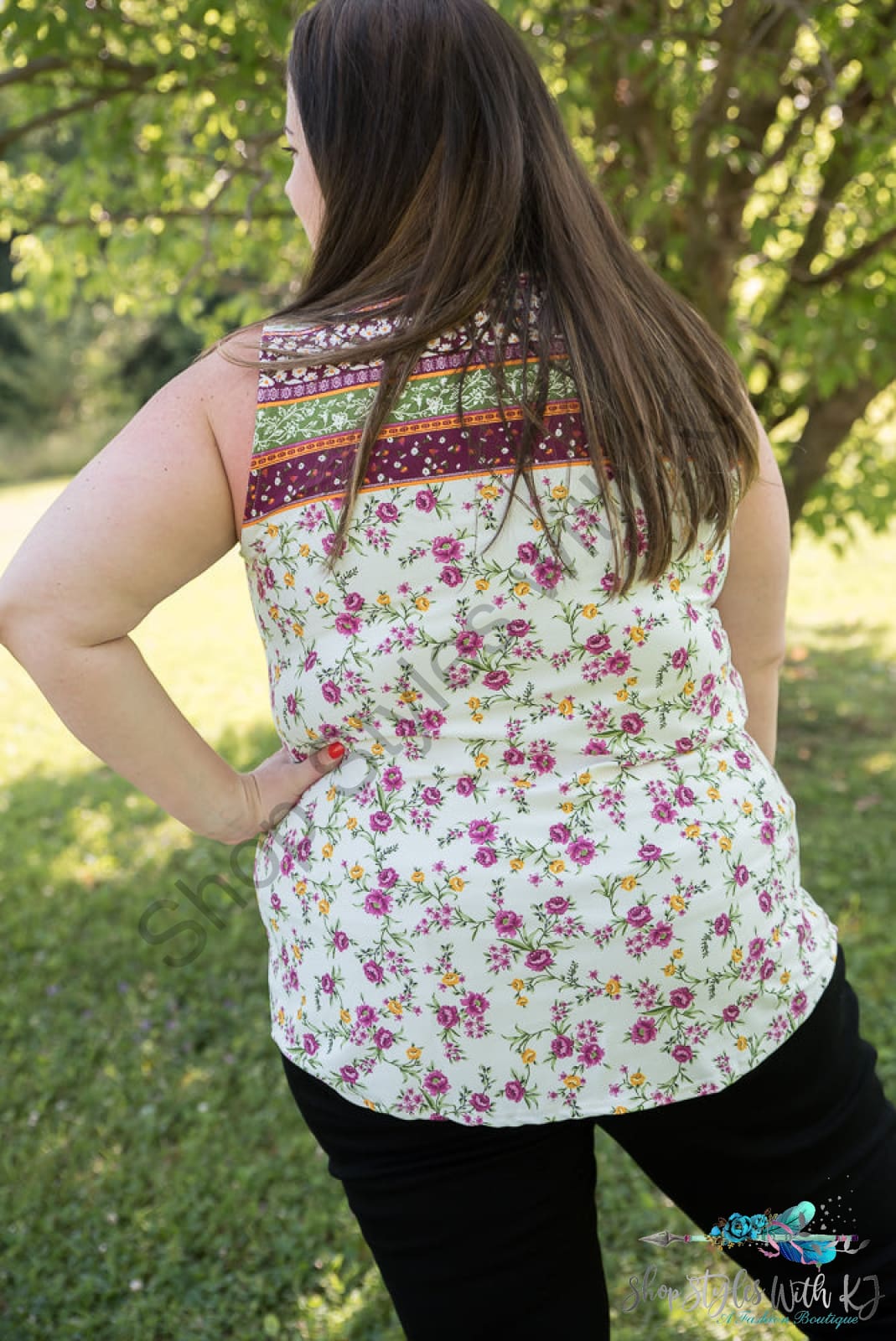 Splendid Days Sleeveless Top White Birch