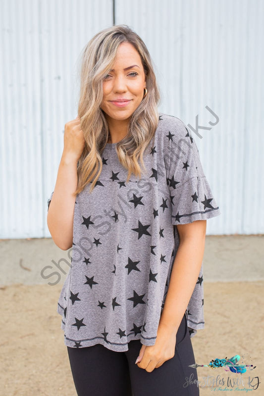 Starry Night Short Sleeve Top Patriot