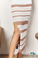 Double Take Striped Openwork Cropped Tank And Split Skirt Set Sets