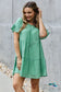 Heyson Sweet As Can Be Full Size Textured Woven Babydoll Dress