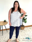 Take It Easy Tik-Tok Pocket Leggings In Navy White Birch