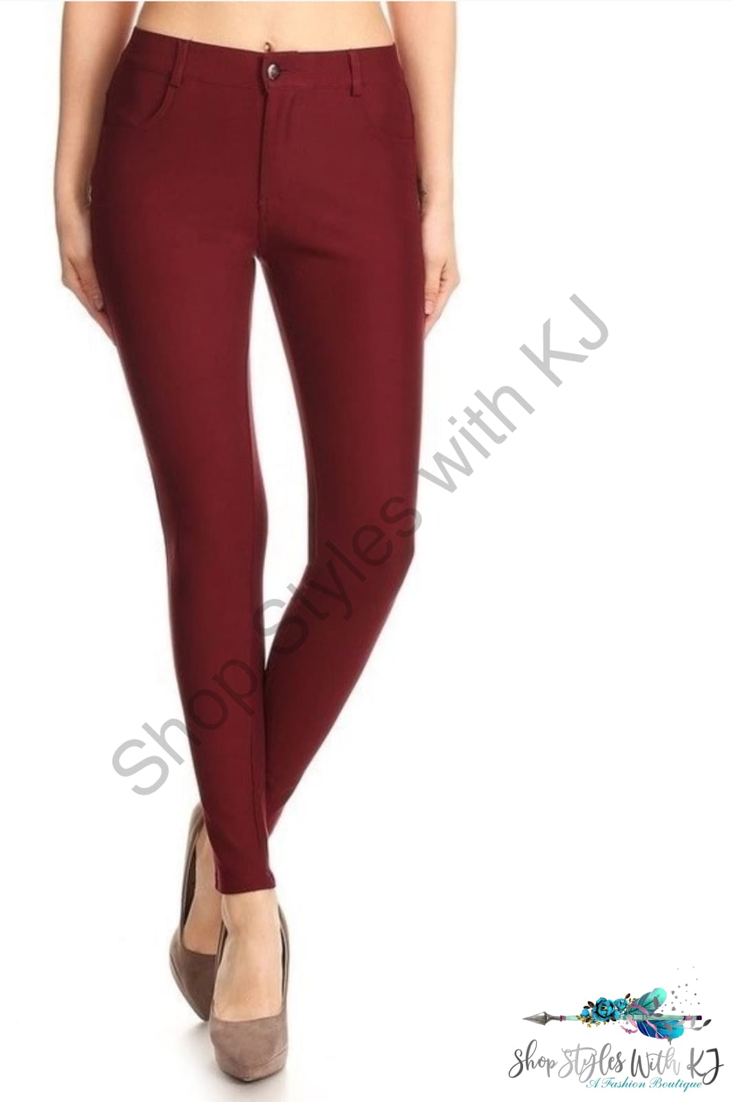 The Best Ponte Pants Ever In Wine