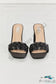 Top Of The World Braided Block Heel Sandals In Black Shoes
