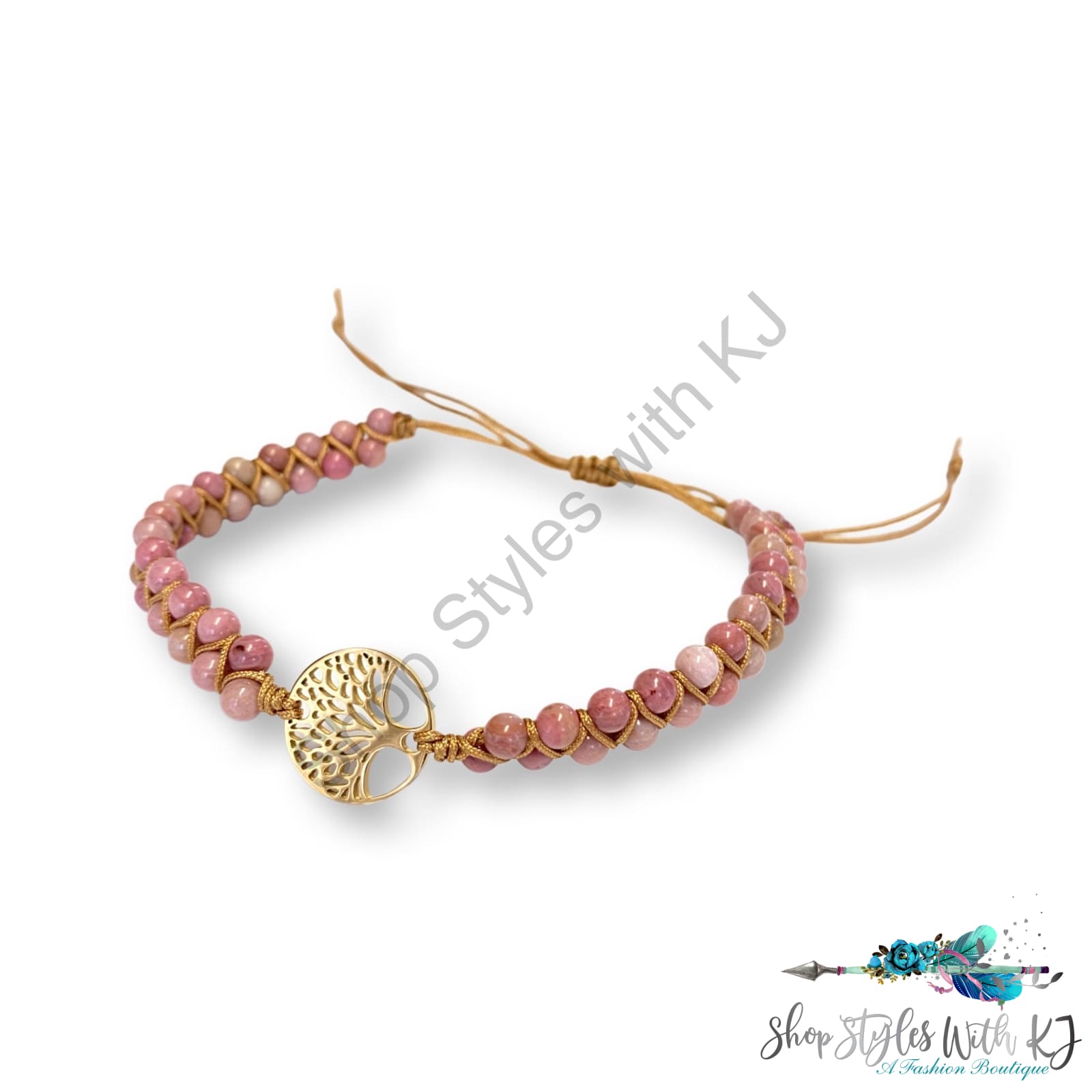 Tree Of Life Bracelet In Pink Julia Rose