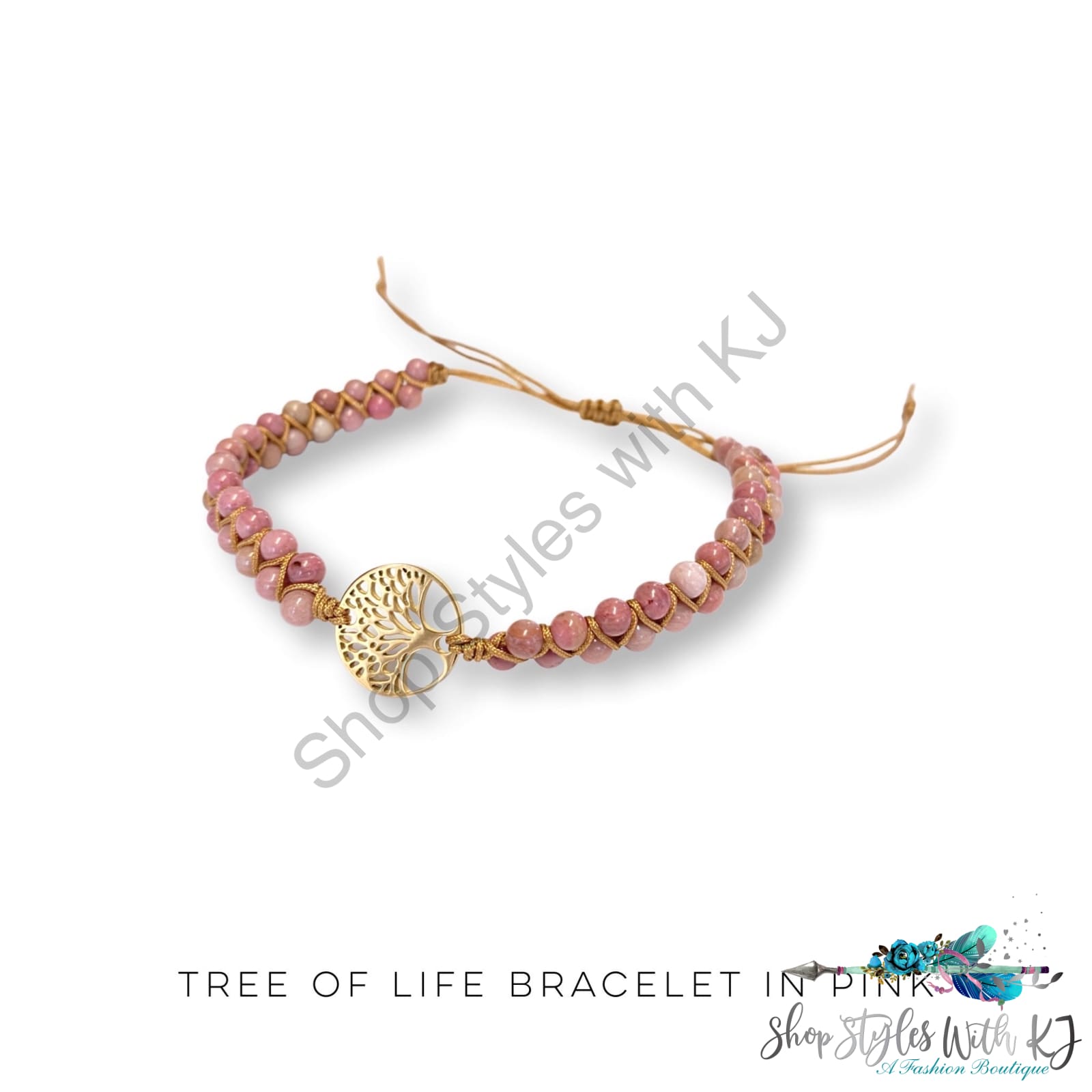 Tree Of Life Bracelet In Pink Julia Rose