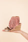 True Fringe Wedge in Blush