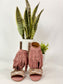 True Fringe Wedge in Blush