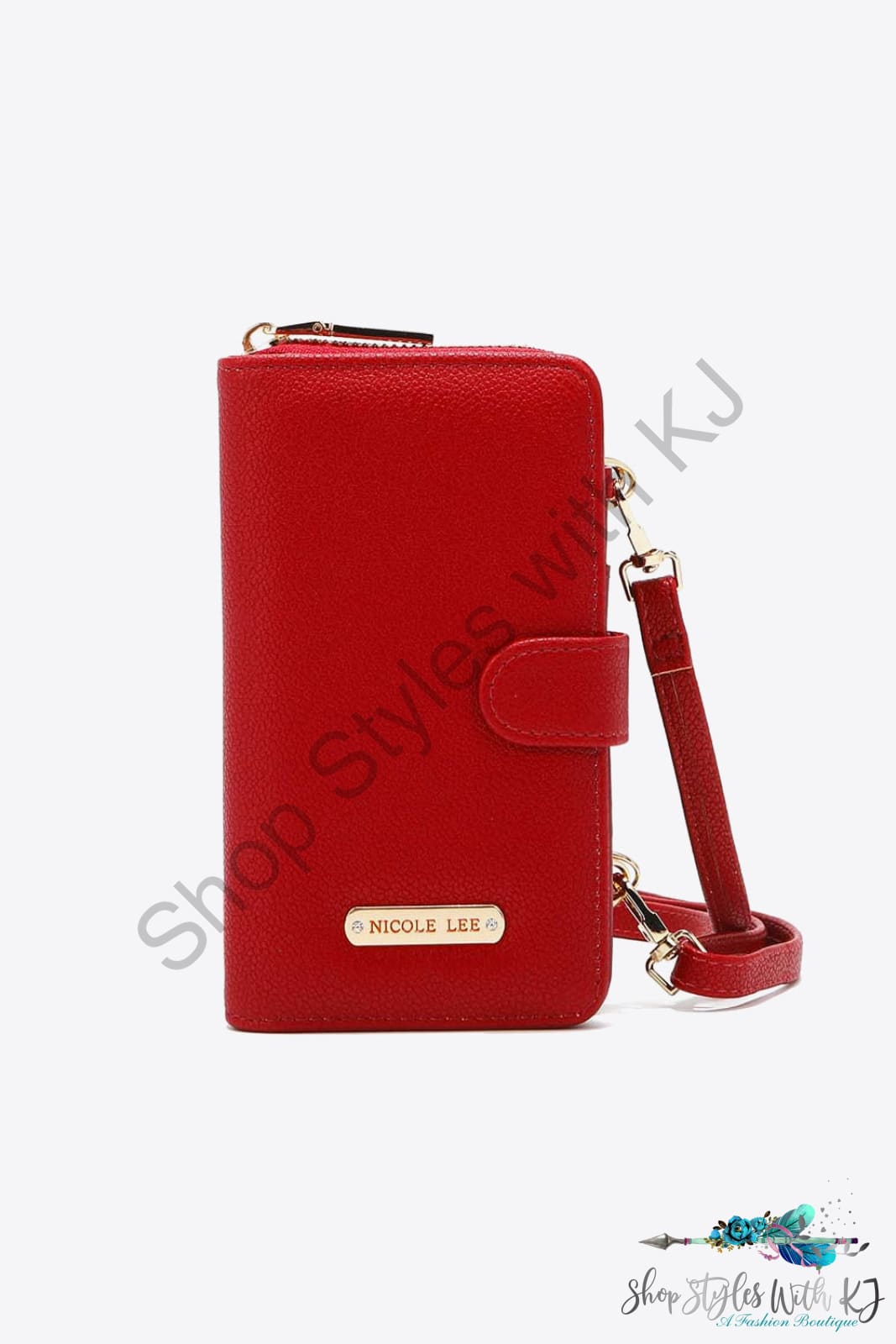 Two-Piece Crossbody Phone Case Wallet Red / One Size Bag