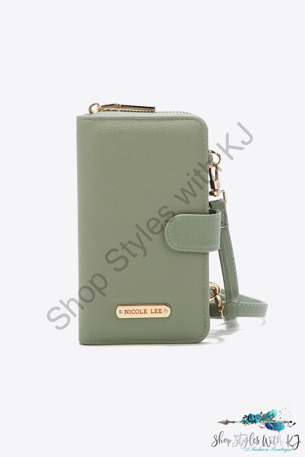Two-Piece Crossbody Phone Case Wallet Sage / One Size Bag