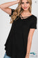 Ultra Essential Black Criss Cross Top - Size Small