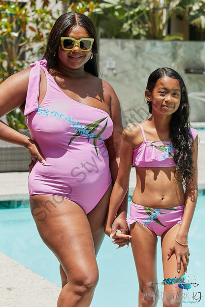 Marina West Swim Vacay Mode One Shoulder Swimsuit In Carnation Pink / S Swimwear