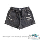 Wander This World Shorts In Black White Birch