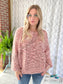 Way To Be Knit Sweater In Mauve Sew Love