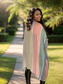 Rainbow Color Block Striped Kimono