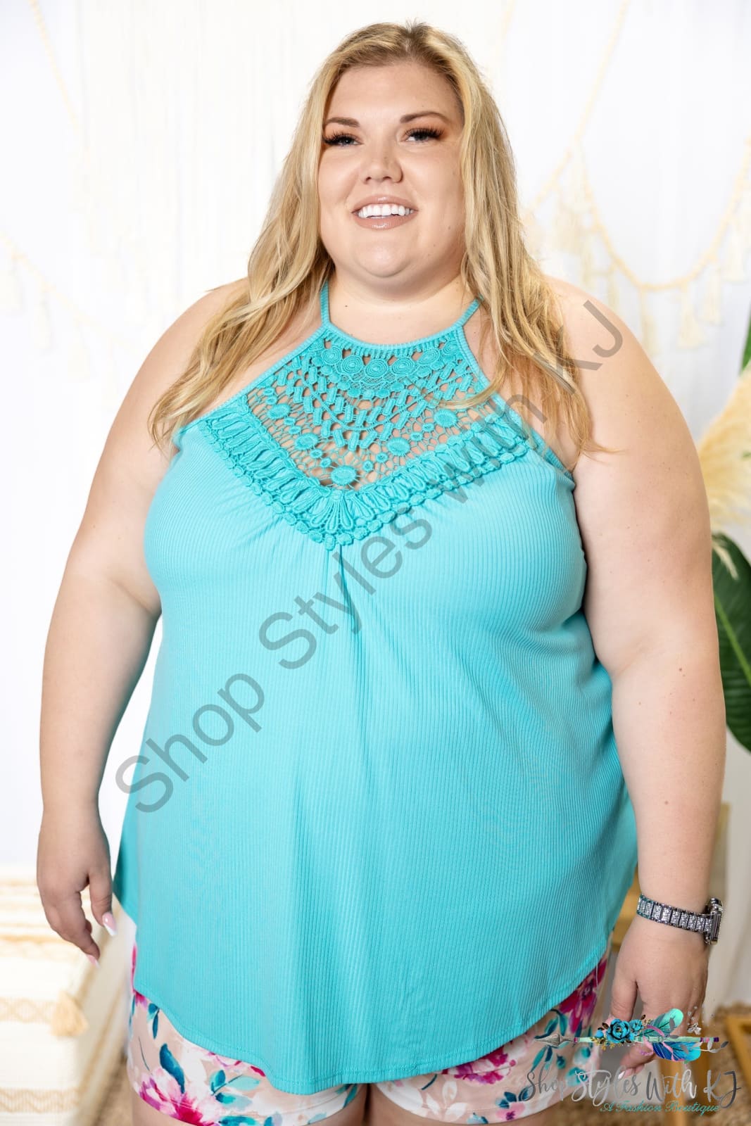 Wildest Dreams - Turquoise Sleeveless Top