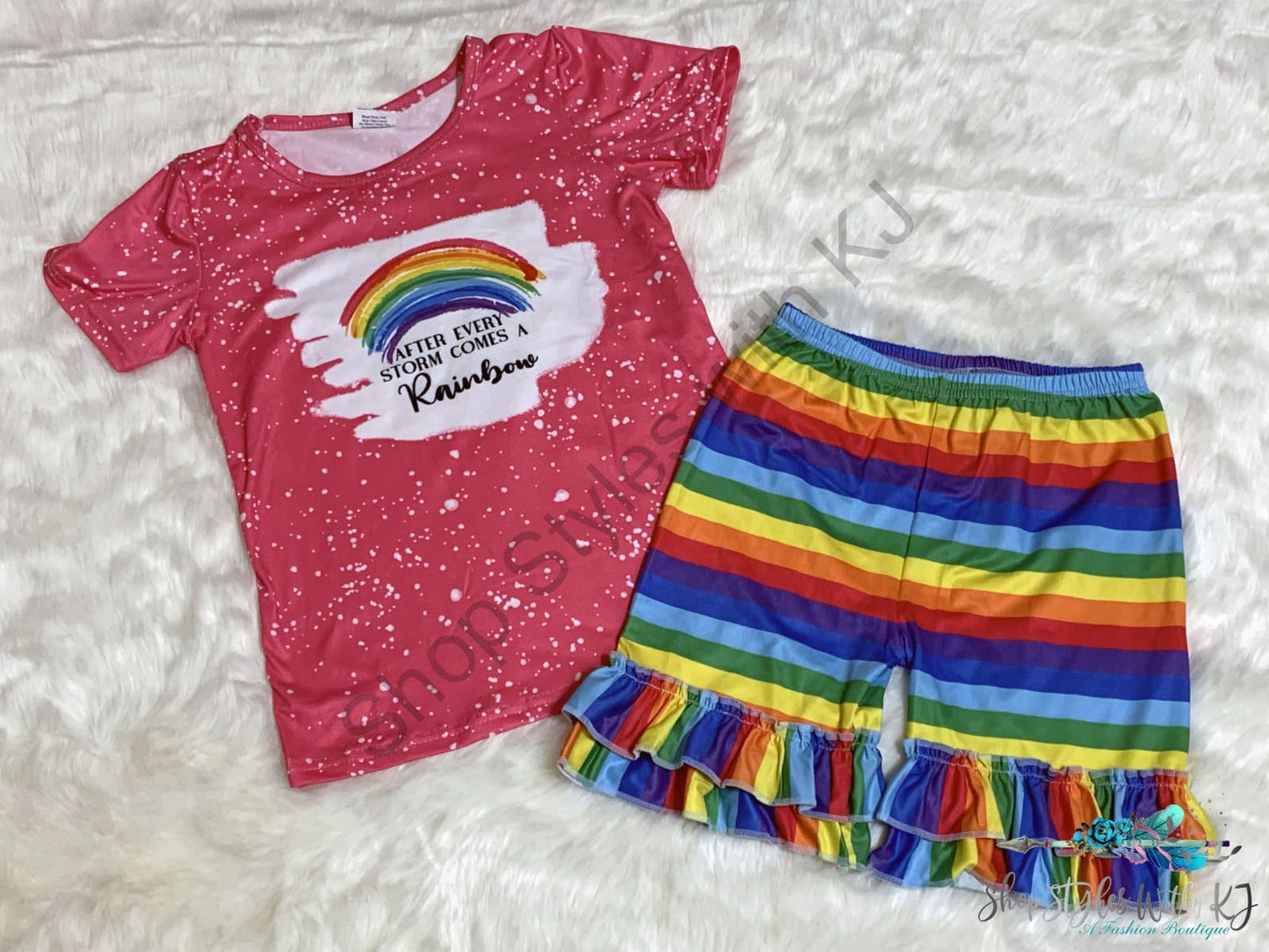 With Flying Colors 2Pc Short Set Kids