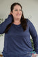 You Are Worthy Top In Navy Sew Love