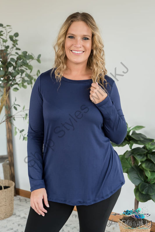 You Are Worthy Top In Navy Sew Love