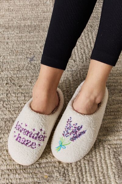 Sequin Pattern Cozy Slippers