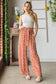 Printed Tied Straight Casual Pants