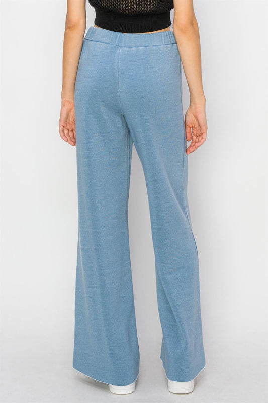 Drawstring Wide Leg Pants