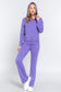 French Terry Zip Up Hoodie and Drawstring Pants Set