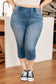 Judy Blue High Rise Cool Denim Pull On Capri Jeans