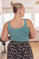 Fundamentals Ribbed Seamless Reversible Tank in Vintage Blue
