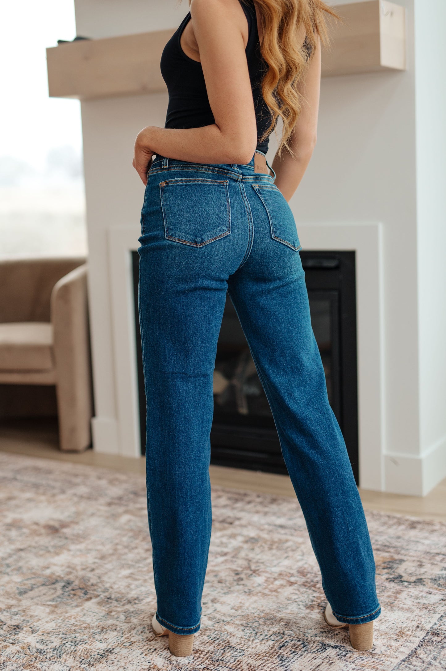 Judy Blue High Rise Button Fly Dad Jeans