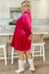 Velvet and Roses Velvet Shirt Dress