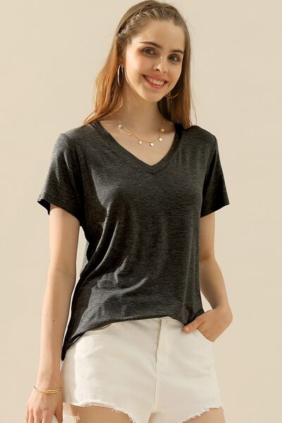 V-Neck Short Sleeve T-Shirt