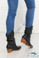 Better In Texas Scrunch Cowboy Boots Black Shoes
