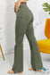 Clementine High-Rise Bootcut Jeans In Olive Pants