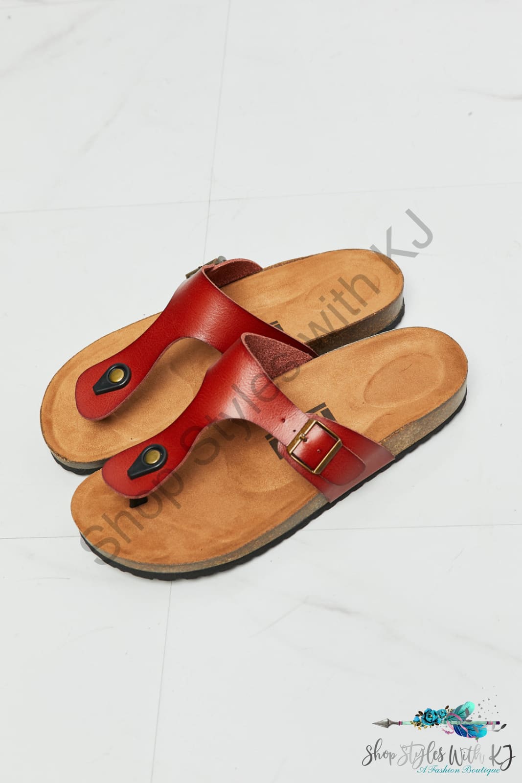 Drift Away T-Strap Flip-Flop In Red Shoes