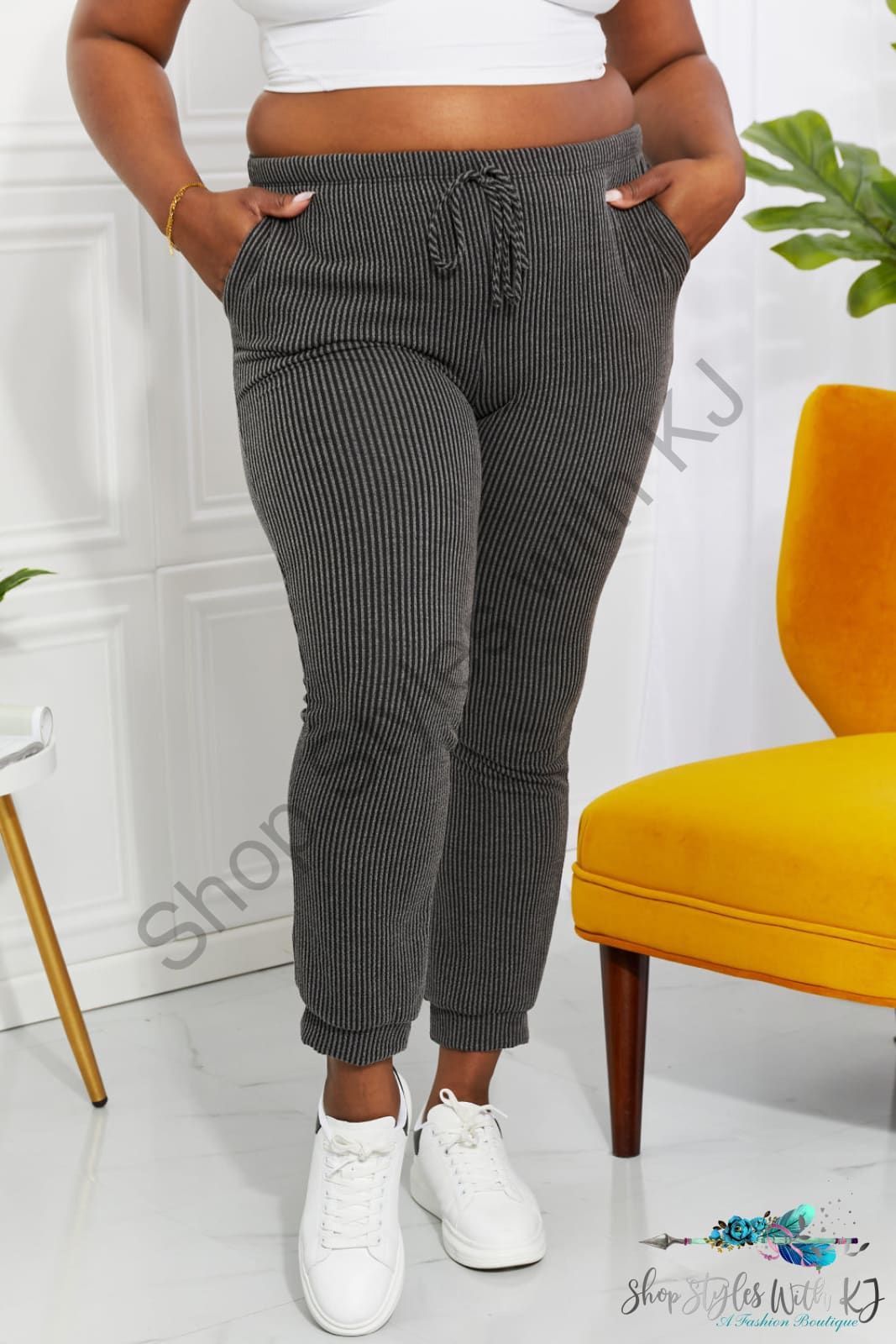 Easy Living Ribbed Joggers Pants