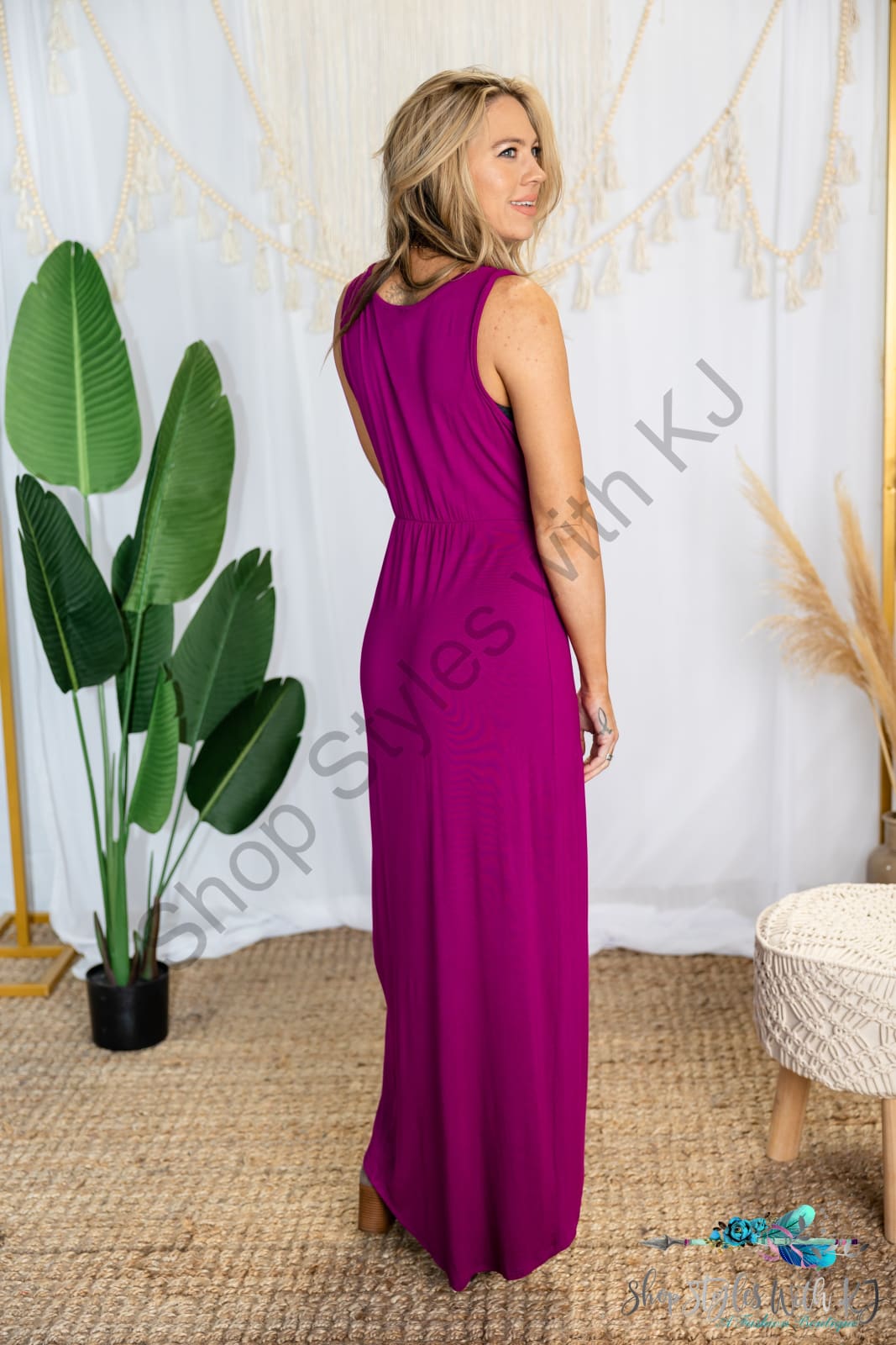 Elegantly Wrapped Maxi - Magenta