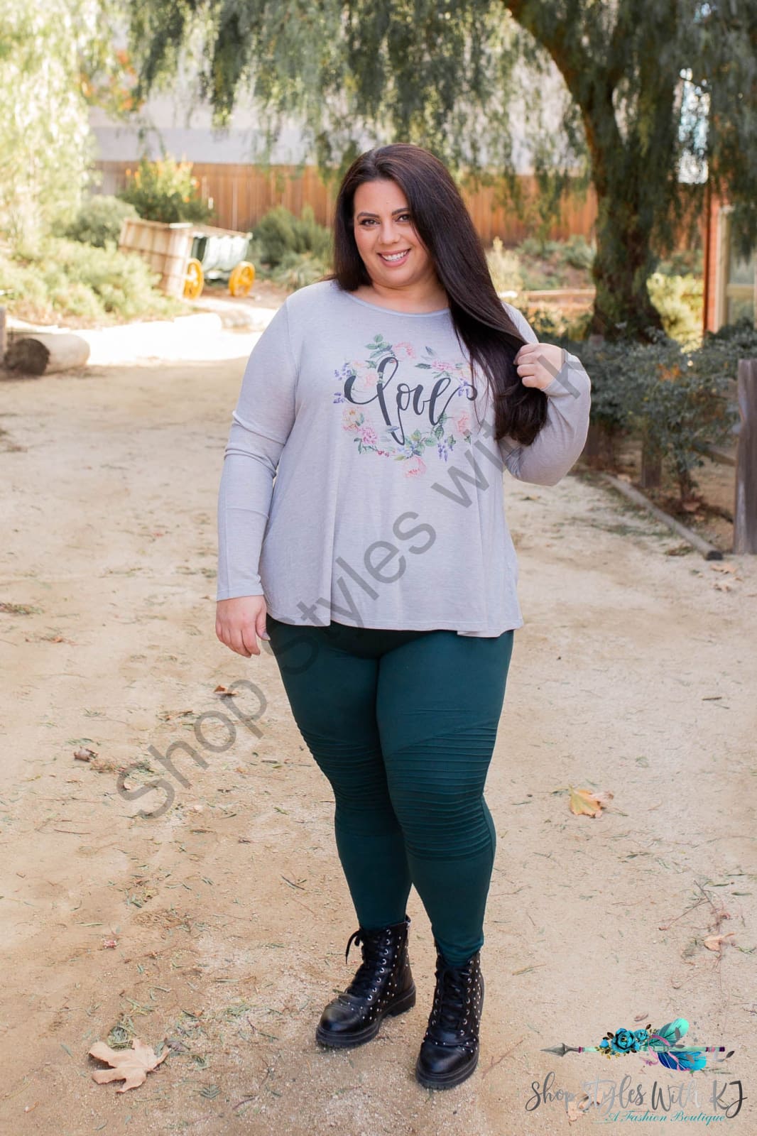 Encompassed In Love Long Sleeve Tunic Lastcall