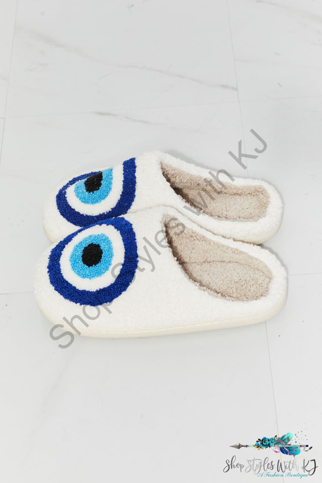 Eye Plush Slipper Shoes