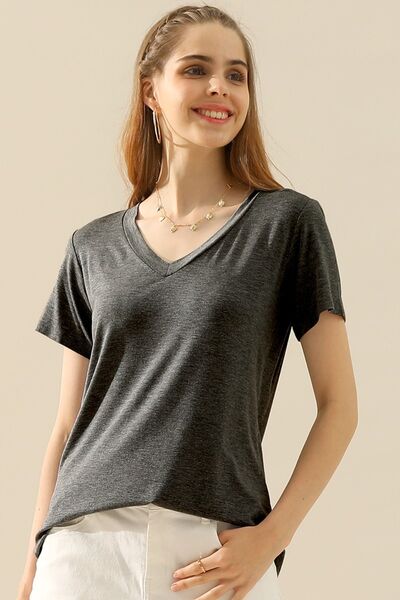 V-Neck Short Sleeve T-Shirt