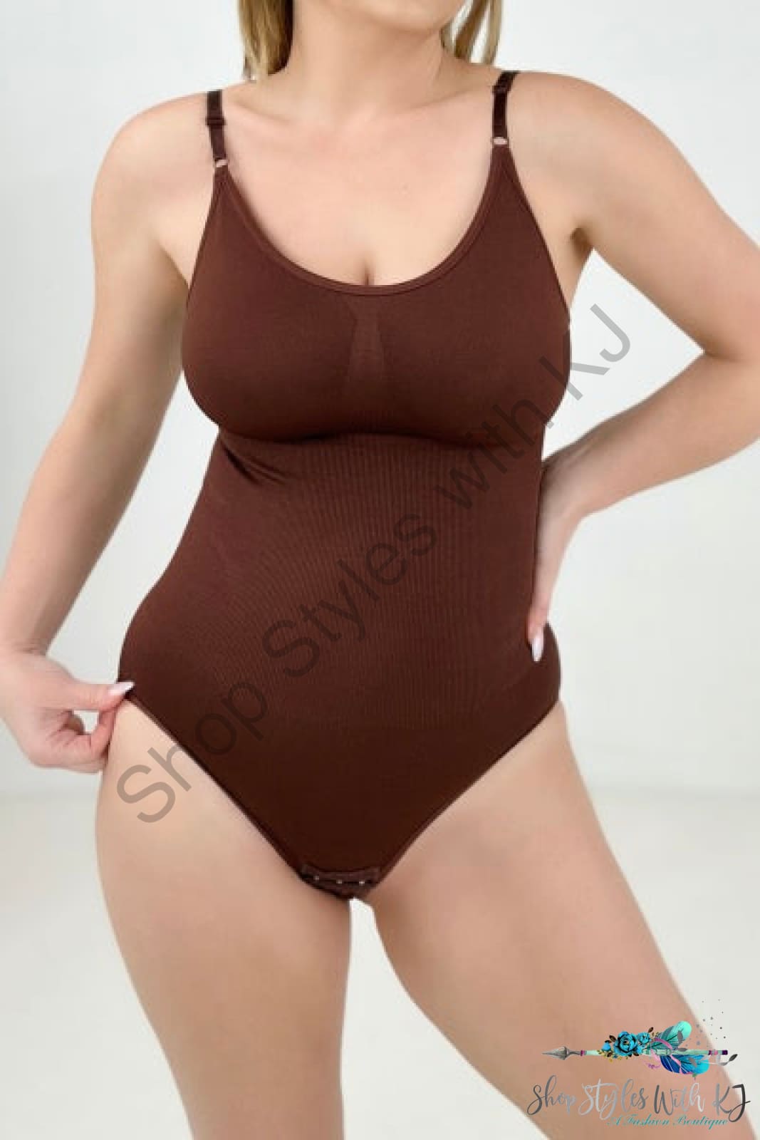 Fawnfit Power Smoothing Shapewear Bodysuit Brown / S Shaping Bodysuits