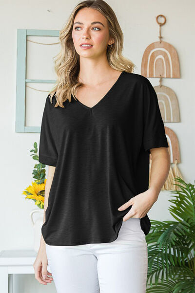 V-Neck Short Sleeve T-Shirt