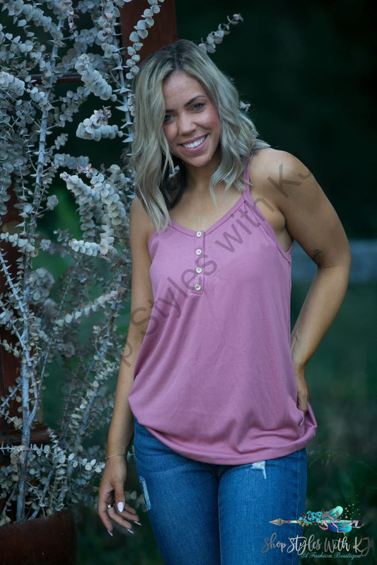 Heart & Soul Tank In Mauve Springintospring