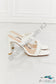 In Love Double Braided Block Heel Sandal In White Shoes