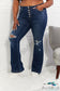Kancan Reese Midrise Button Fly Flare Jeans Pants