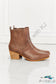 Love The Journey Stacked Heel Chelsea Boot In Chestnut Shoes